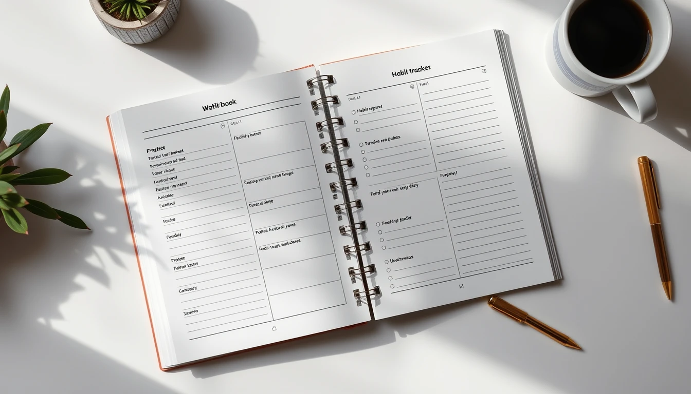 Printable Guided Workbook and Exercise Journal on Clean Studio Desk